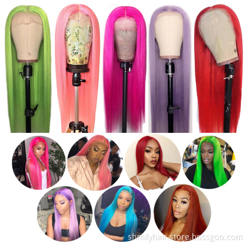 Lace Front Wigs Human Hair Pre Plucked 100% Human Hair Wigs For Black Women Virgin Cuticle Aligned Hair HD Transparent lace wig